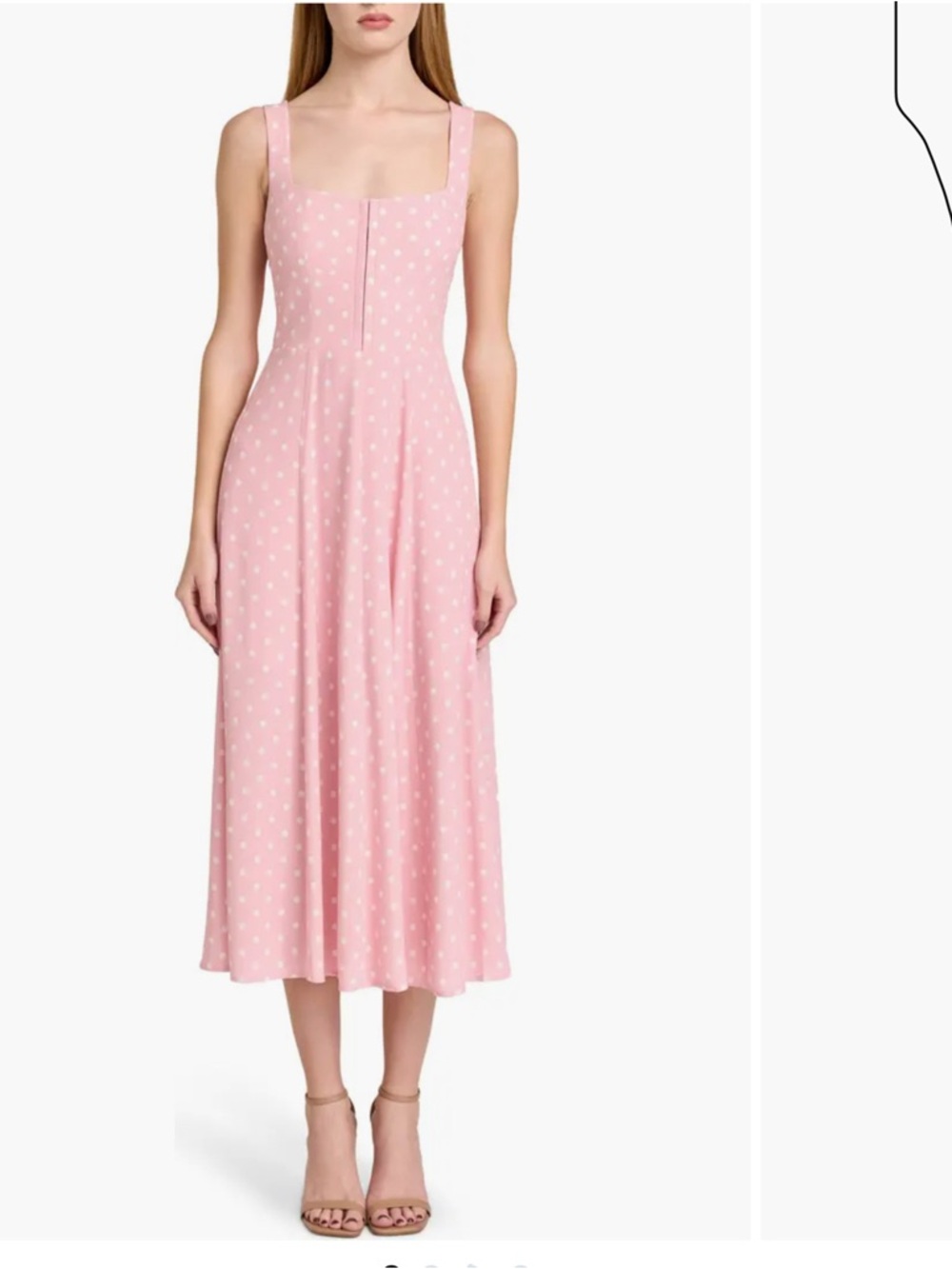 Wayf Pink Polka Dot Sundress